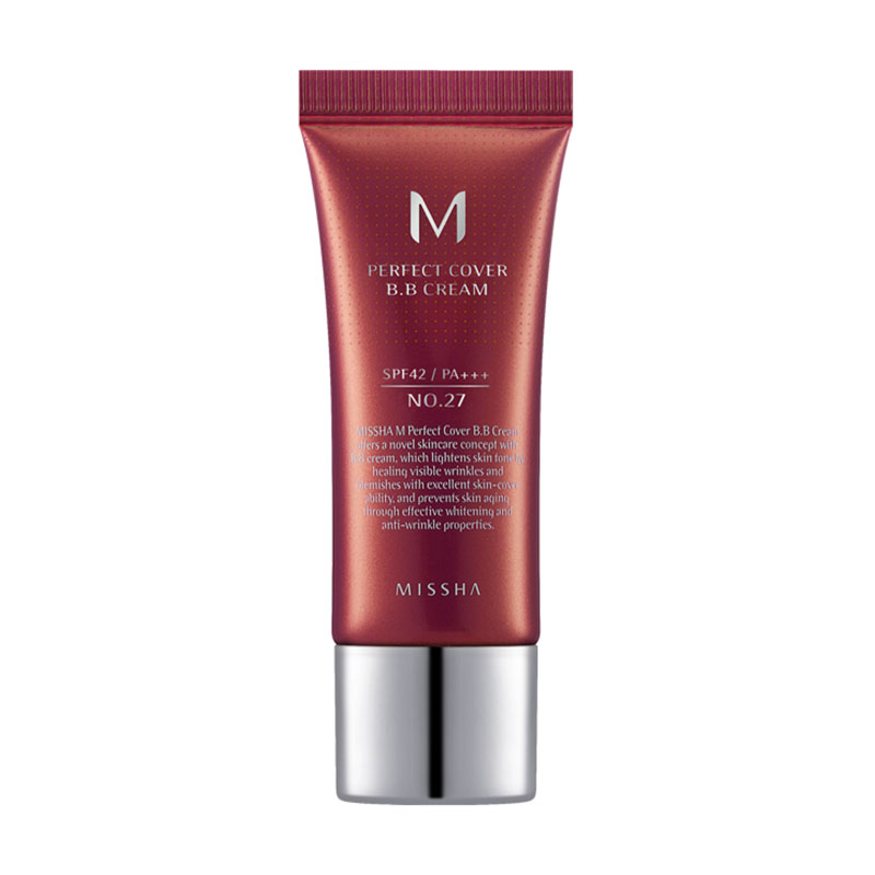 BB-крем для обличчя Missha M Perfect Cover BB Cream SPF 42 / PA +++, 27 Honey Beige, 20 мл